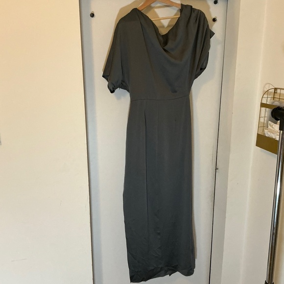 Elliatt Andrea Gown Charcoal Gray Maxi Dress Nordstrom NWT Size Small - Picture 5 of 15